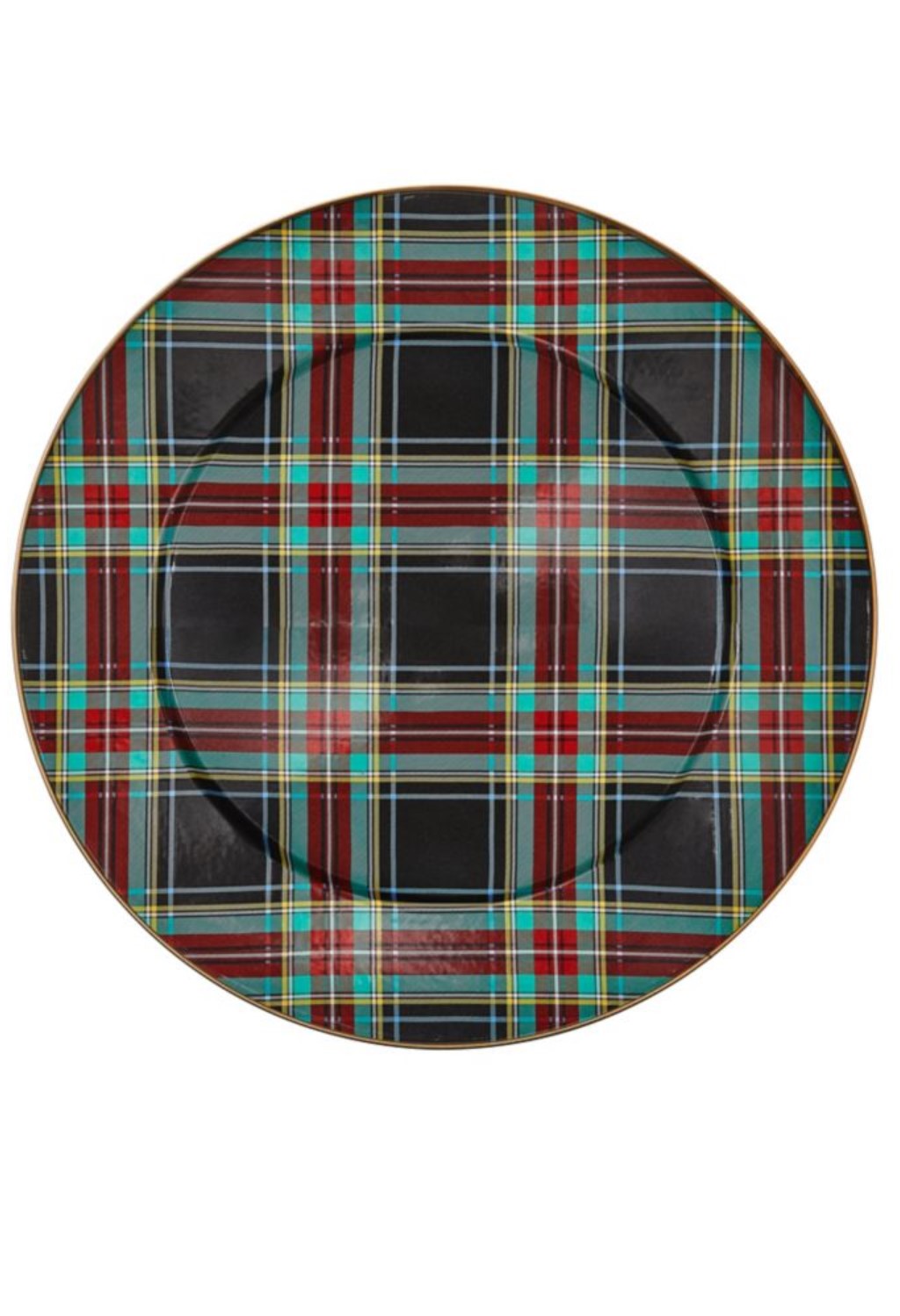 Tartan Black Serving Platter