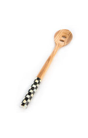 Courtly Check Olivewood Slotted Spoon