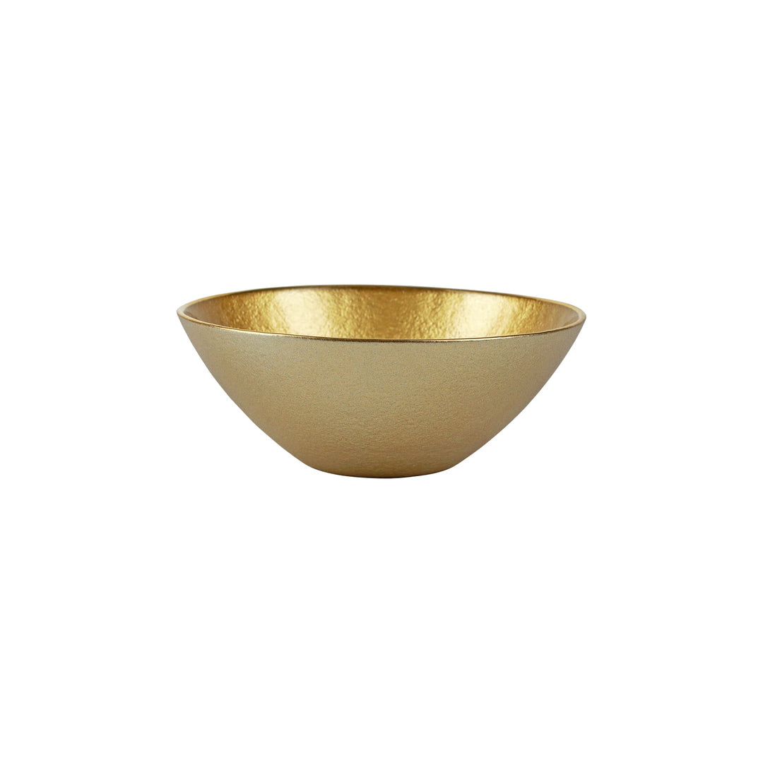 Metallic Glass Gold Small Bowl Set of 4