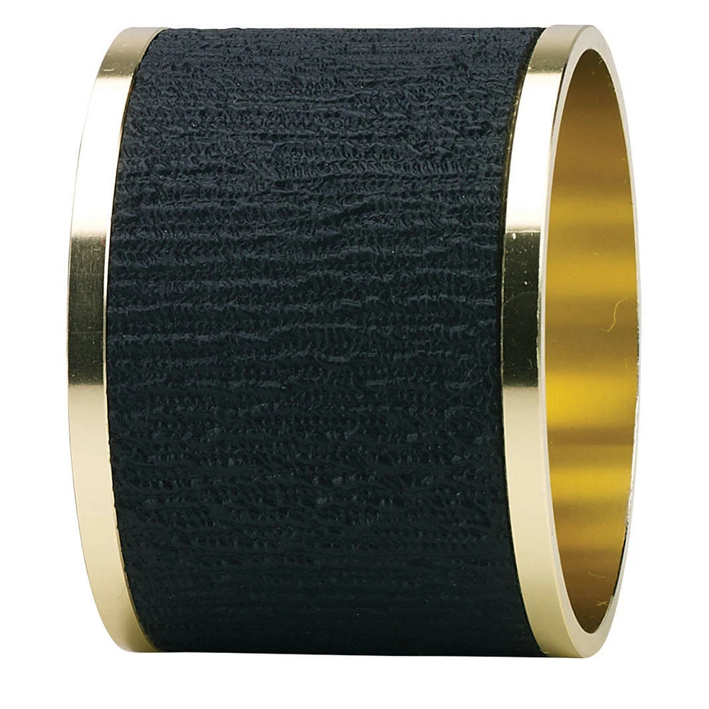 Presto Black Napkin Ring Set of 4