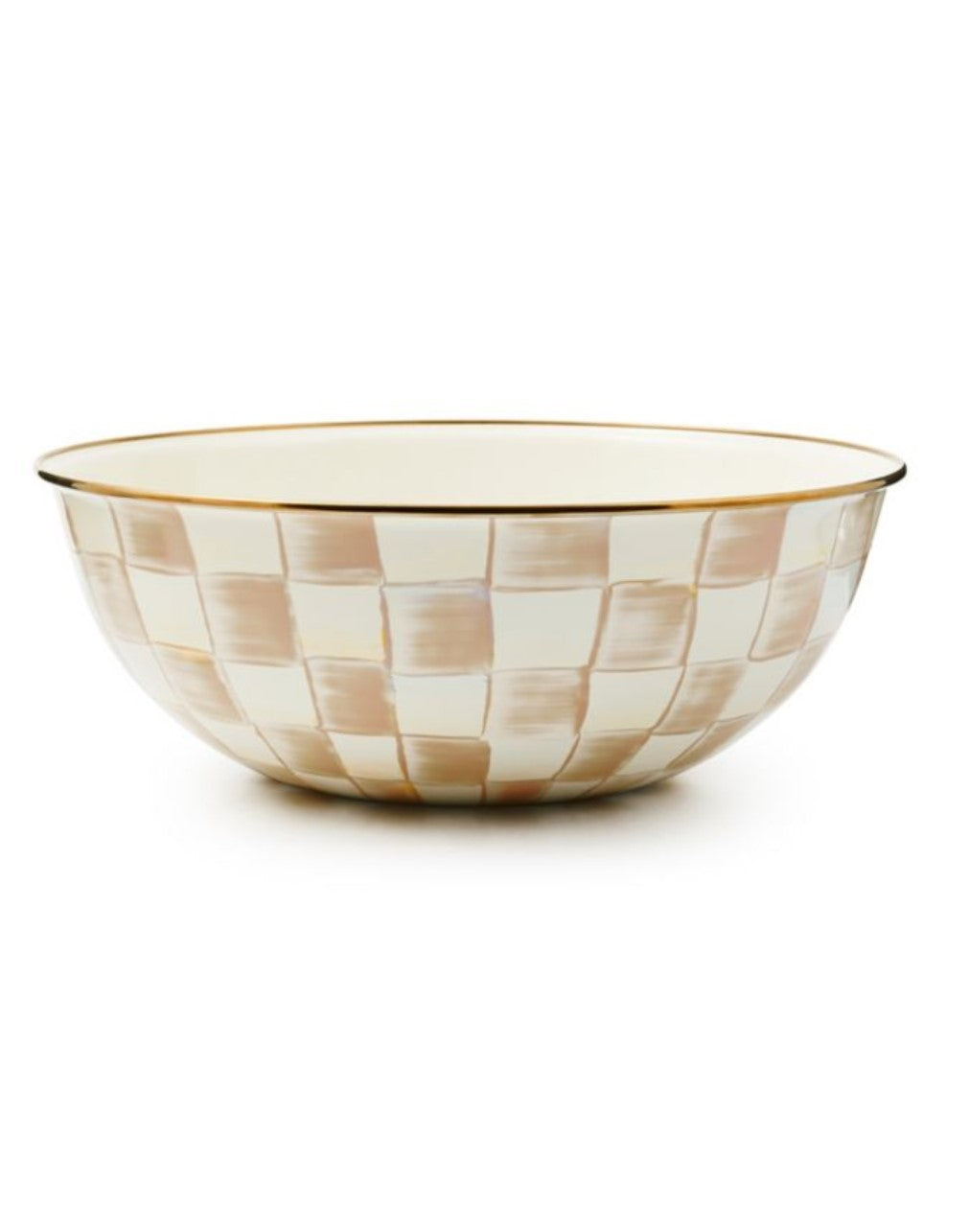 Mocha Check Everyday Bowl Extra Large