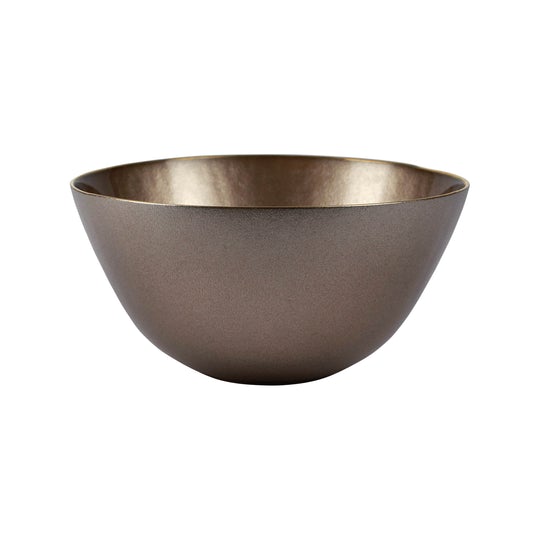 Metallic Glass Fawn Deep Bowl Set of 2