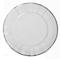 Anna Weatherly White Charger w/Platinum Rim