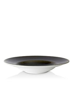 Art Glaze Rimmed Bowl Clouded Smoke Set of 2