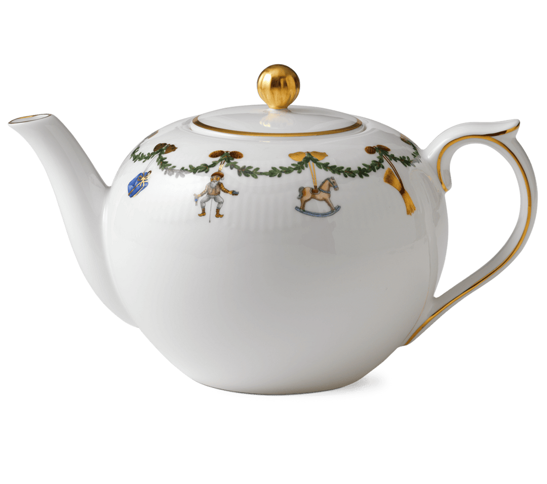 RC Star Fluted Christmas Tea Pot