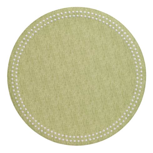 Pearls Placemat Fern White