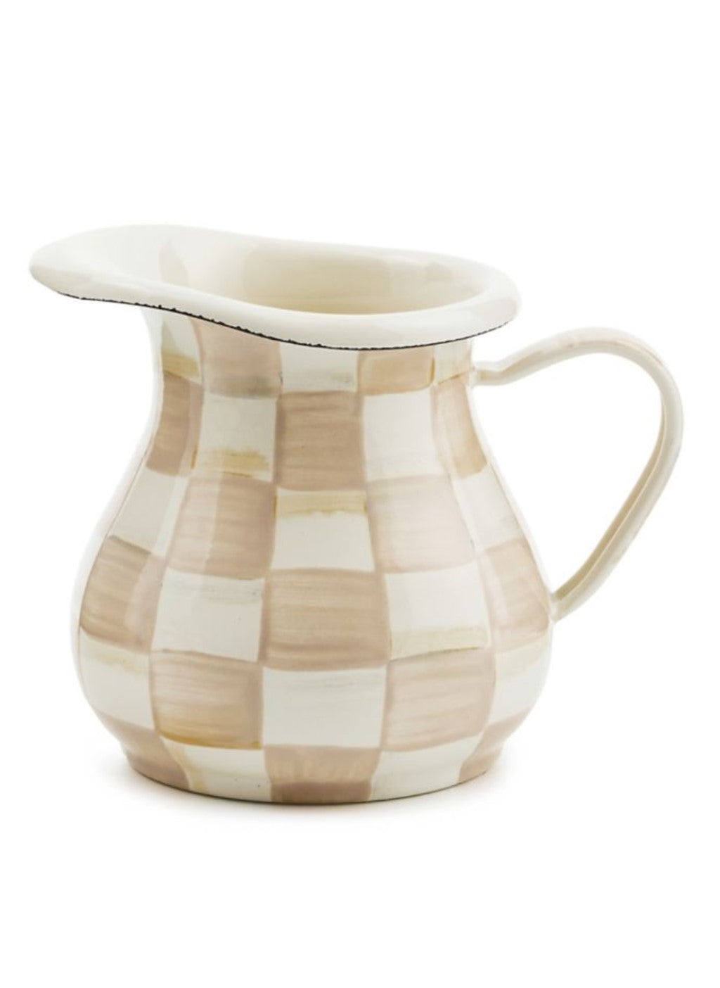 Mocha Check Creamer