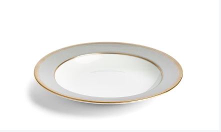 Renaissance Grey Rim Soup Bowl