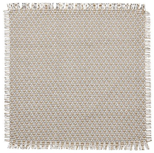 Fringe Placemat in Gold & Silver