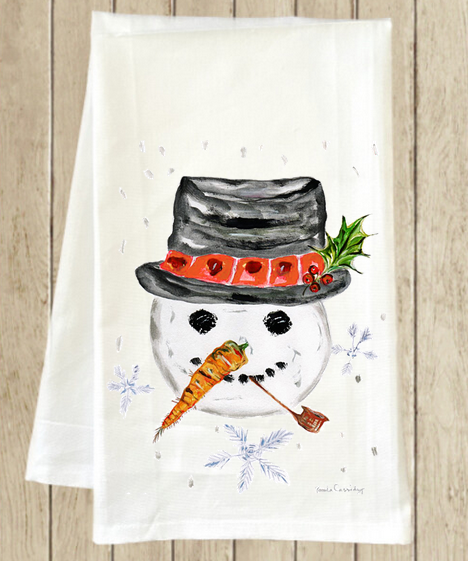 Snowman Cotton Cloth Towel
