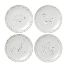 ED Cave Animal Plate 6 inch Set of 4 Asst