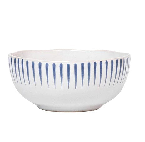 Sitio Stripe Cereal/Ice Cream Bowl - Delft Blue