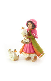 Patience Brewster Nativity Girl with Duck Figures