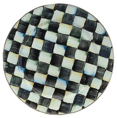 Courtly Check Enamel Charger