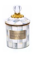 Sterling Check Enamel Canister Demi