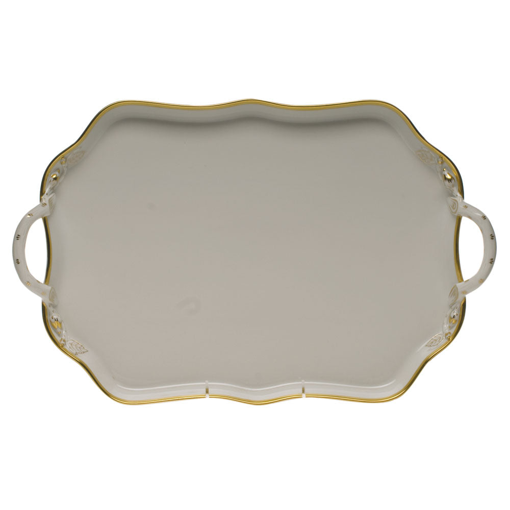 Gwendolyn Rect Tray W/ Handles