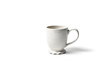 Signature Ruffle Mug White
