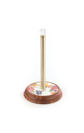 Flower Market Paper Towel Holder White