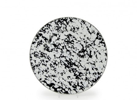 Dinner Plate Black Swirl