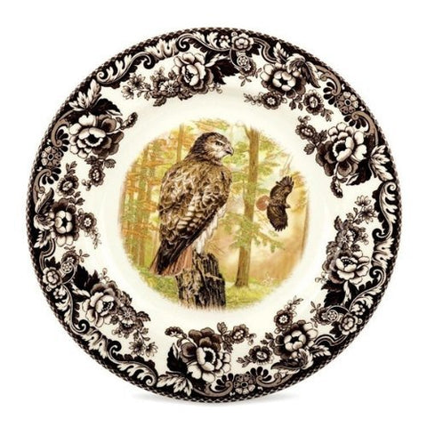 Woodland Salad Plate-Red Tailed Hawk