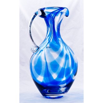 Cobalt Swirl Pitcher