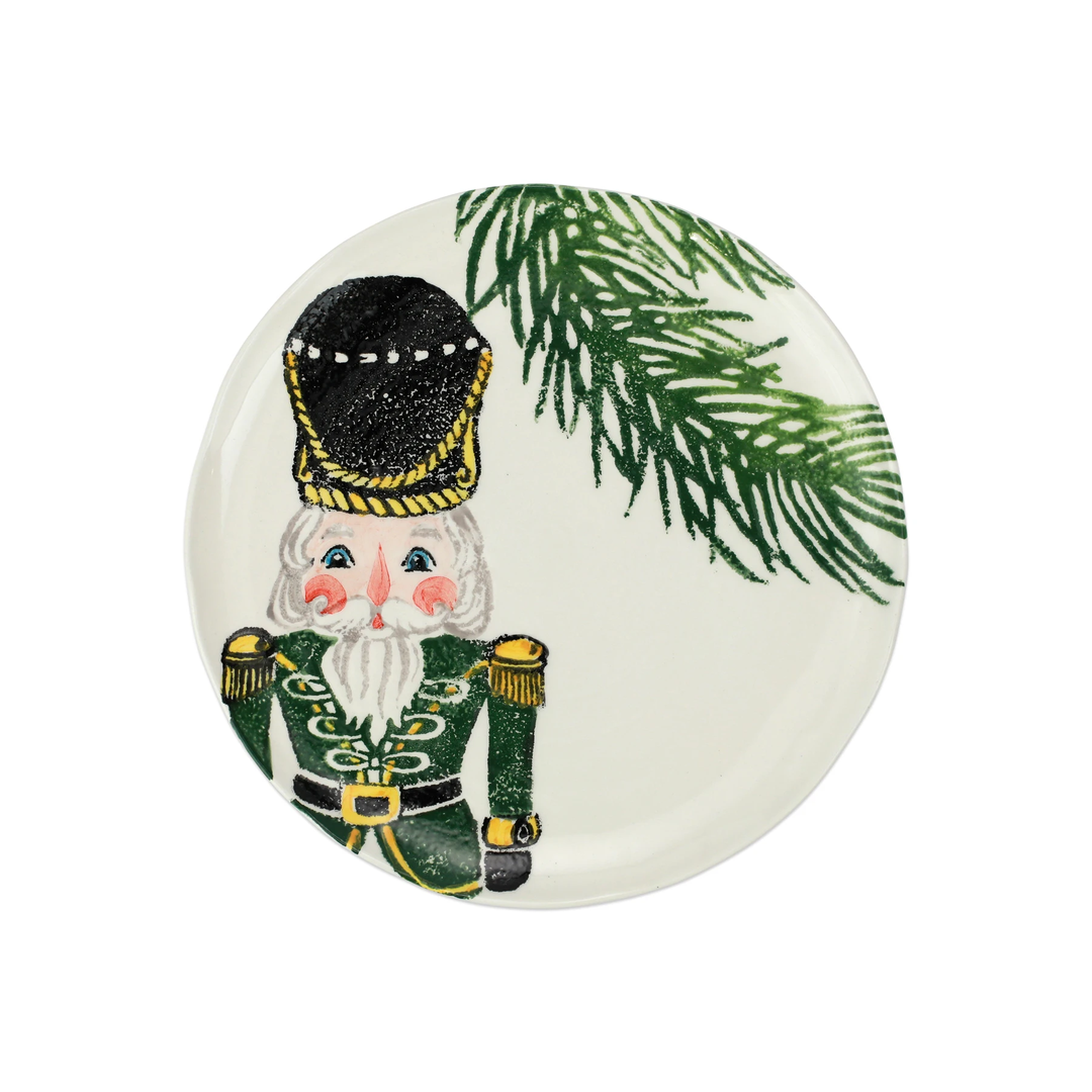 Nutcrackers Salad Plate Green