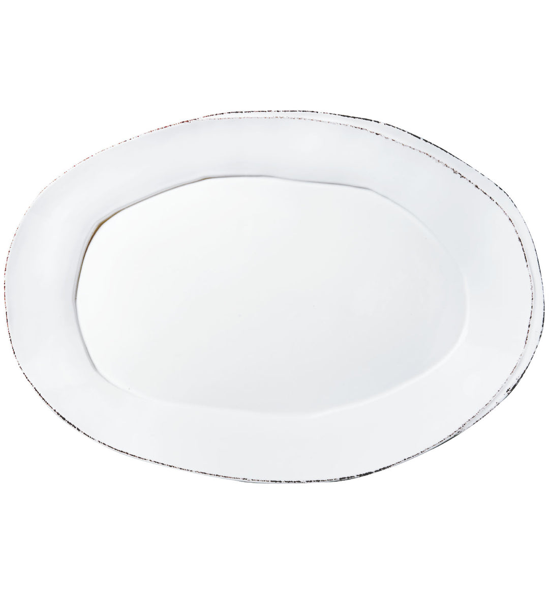 Lastra White Oval Platter