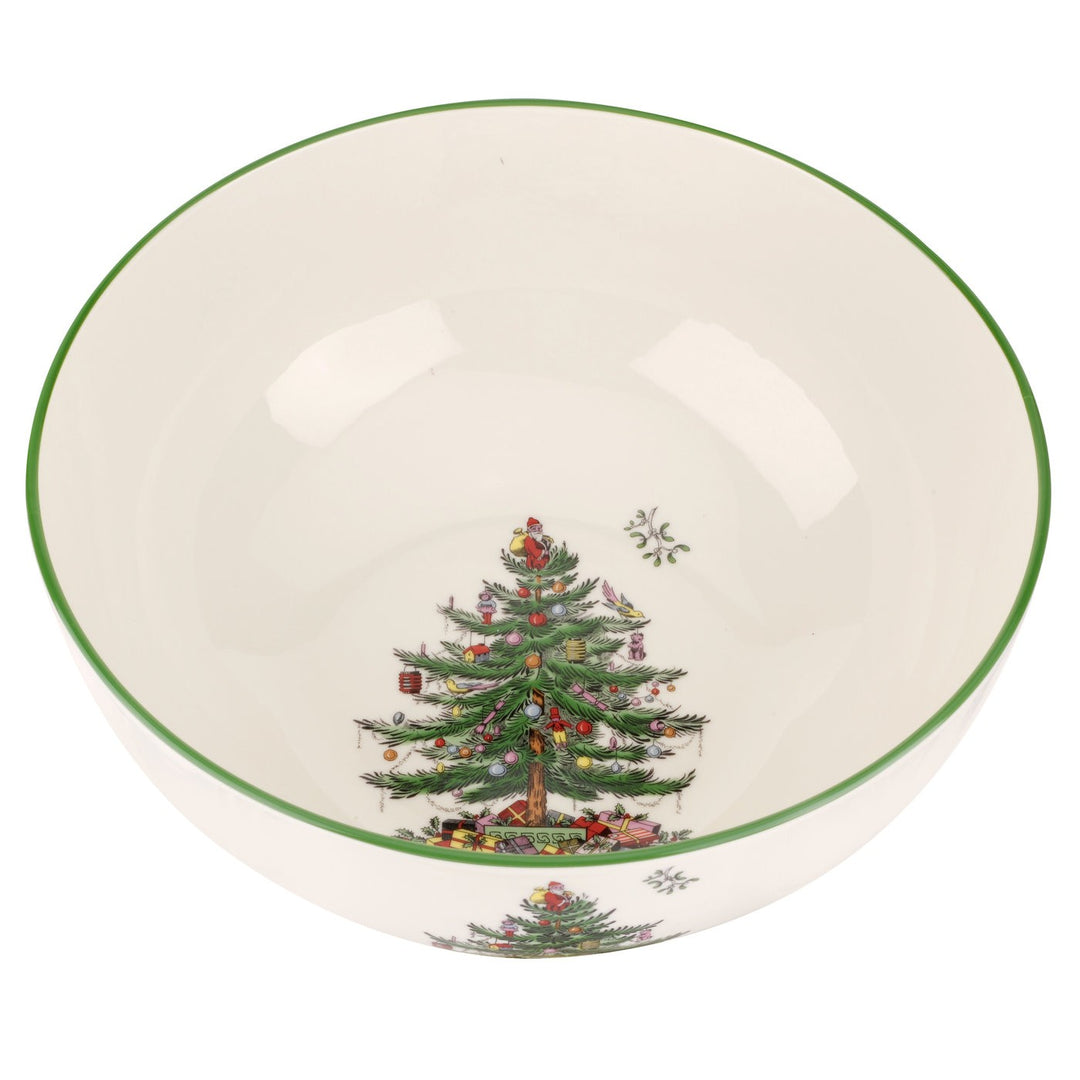 Christmas Tree Round Bowl 10 Inch