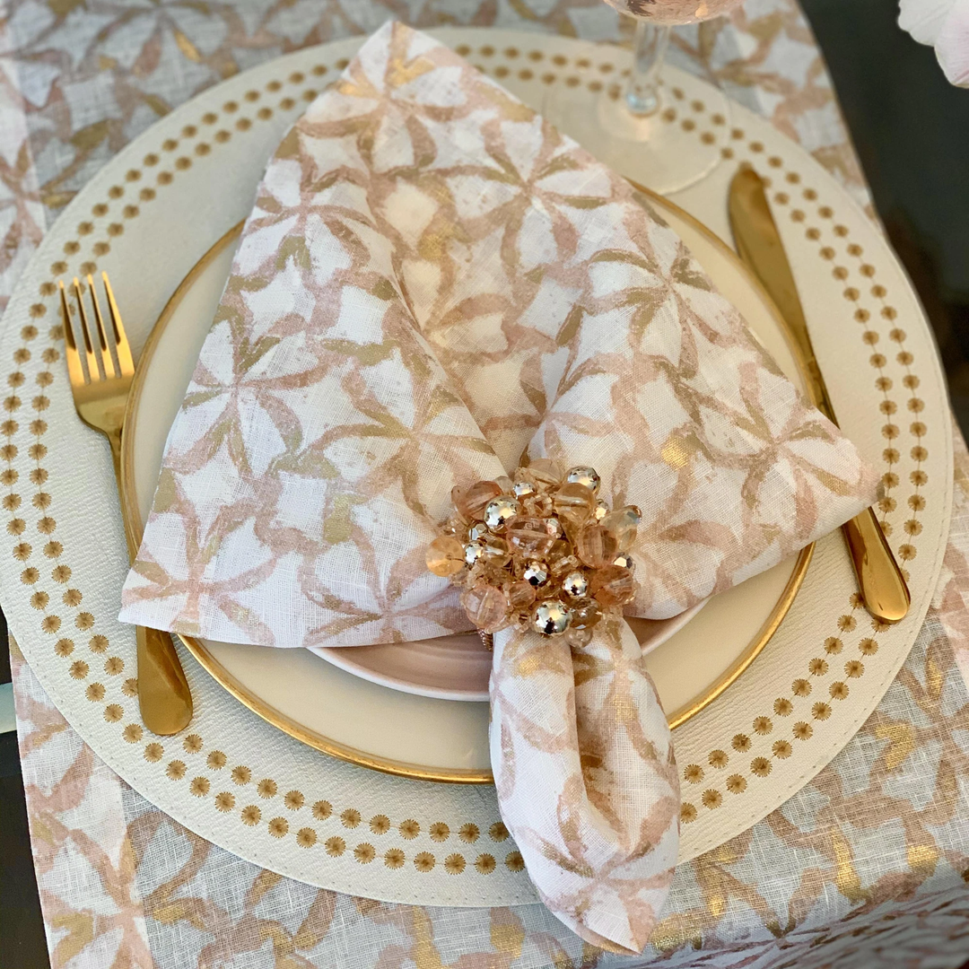 Shamrock Napkin Rose Set of 3