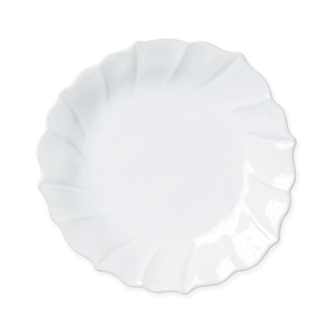 Incanto Stone White Ruffle Salad Plate Set of 3