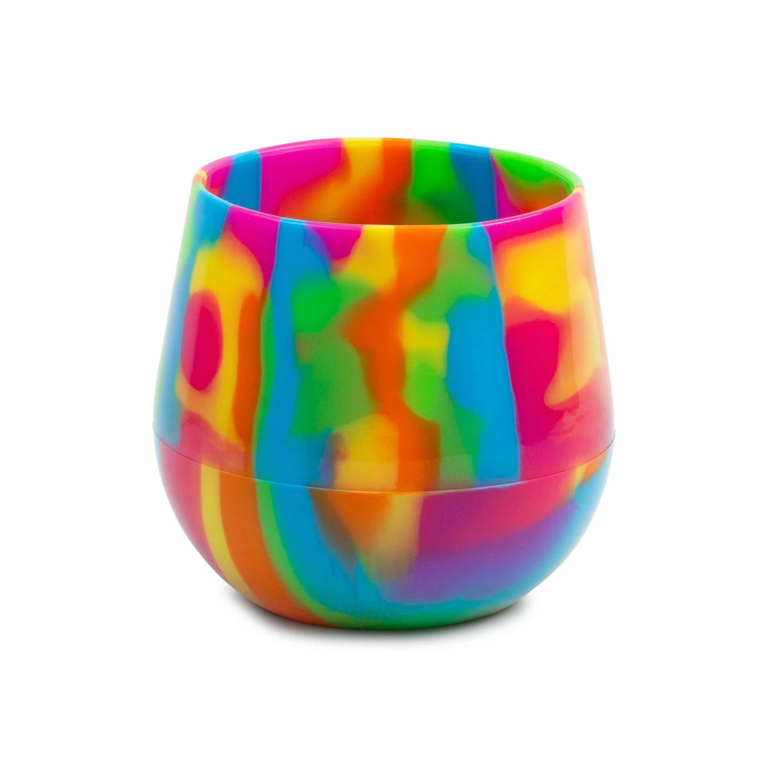 Silicone Stemless Wine 14oz Hippie Hops