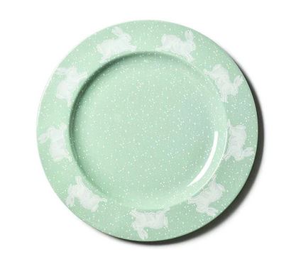 Speckled Rabbit 14" Round Platter Sage
