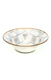 Sterling Check Enamel Breakfast Bowl