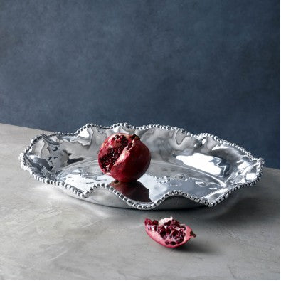 Organic Pearl Oval Deep Platter-Lg