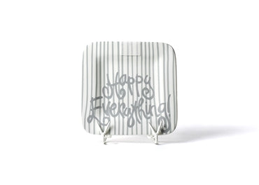 Stone Skinny Stripe Happy Everything9.25 Mini Platter