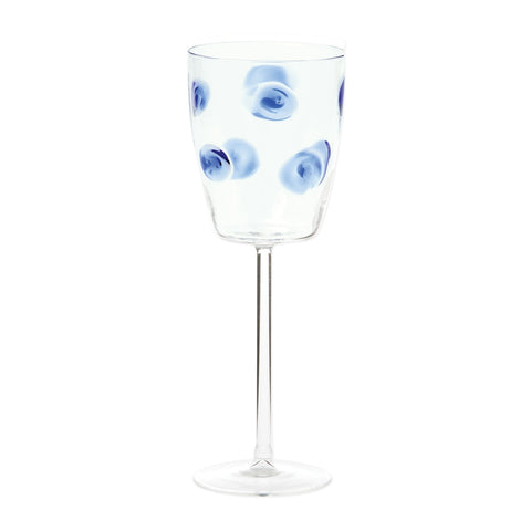 Drop Wine Glass Blue