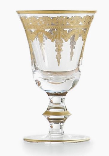 Vetro Gold Wine Glass Set of 4