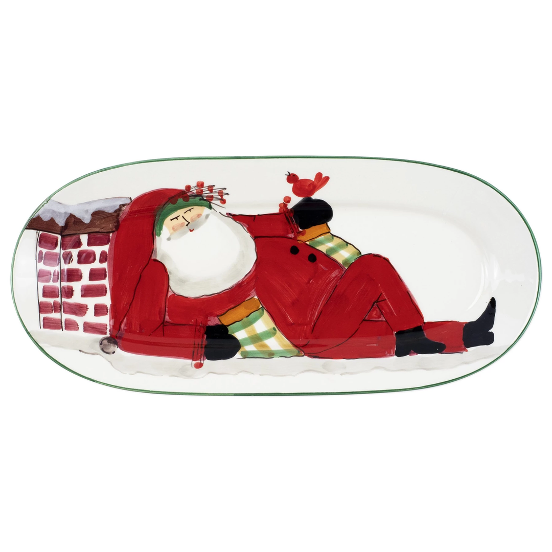 Old St Nick Small Oval Platter