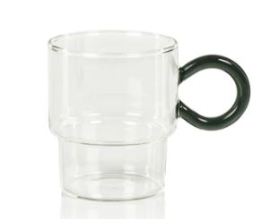 Baristta Tea & Coffee Glas- Gray Handle