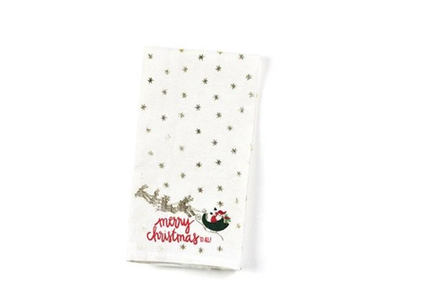Christmas in the Village Santa Small Hand Towel