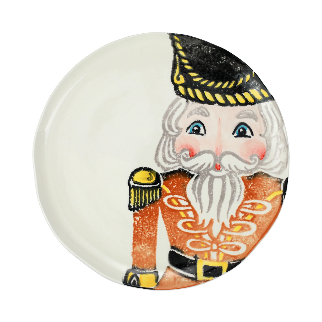 Nutcrackers Dinner Plate Gold
