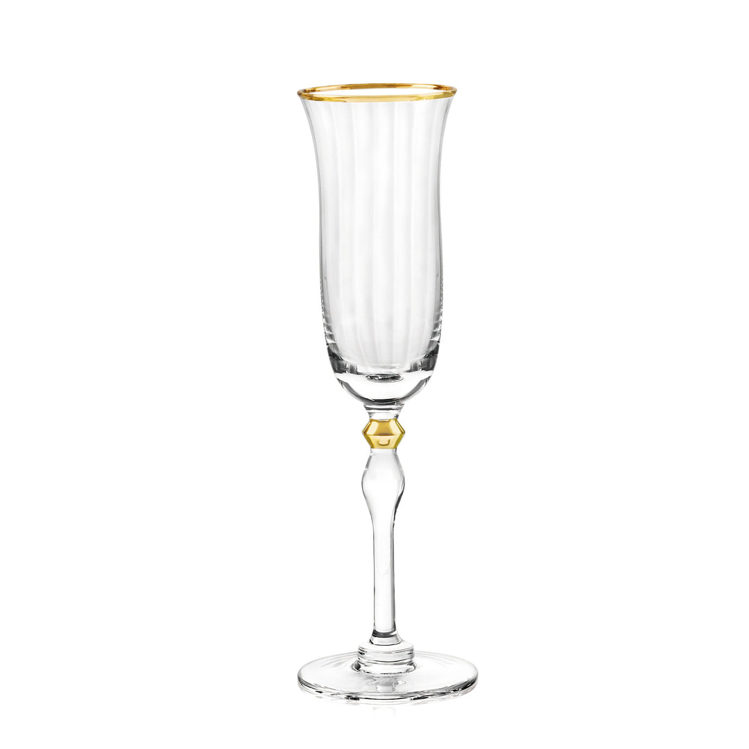 Salem Flute Gold Set of 4