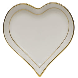 Golden Edge Heart Tray SM