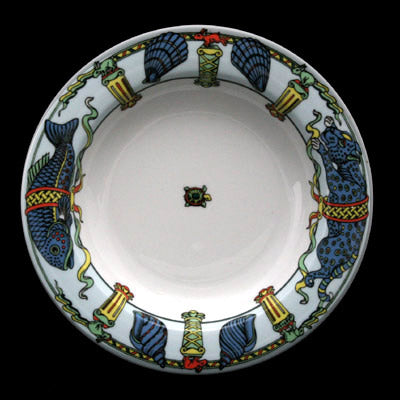 Bopla Original Deep Plate Lt Blue Wildlife Lynx