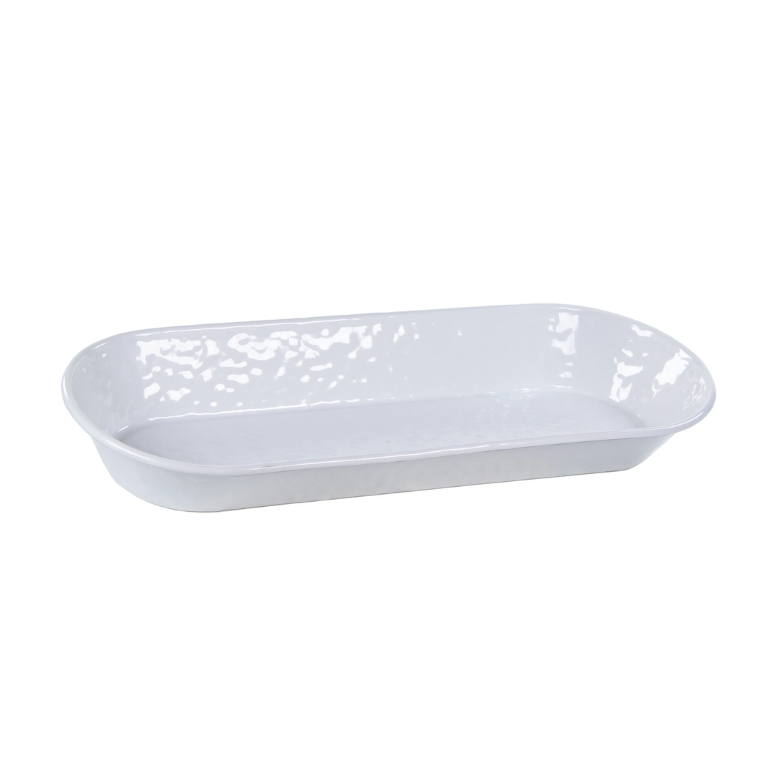 Oval Basket Solid White