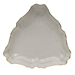 Golden Edge Triangle Dish 9.5"