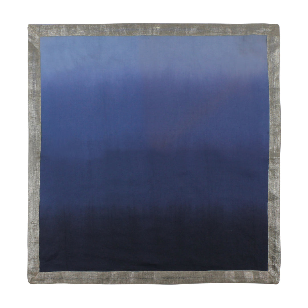 Kim Seybert Napkin Dip Dye Navy and Blue Set of 6