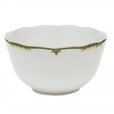 Princess Victoria Round Bowl Dark Green