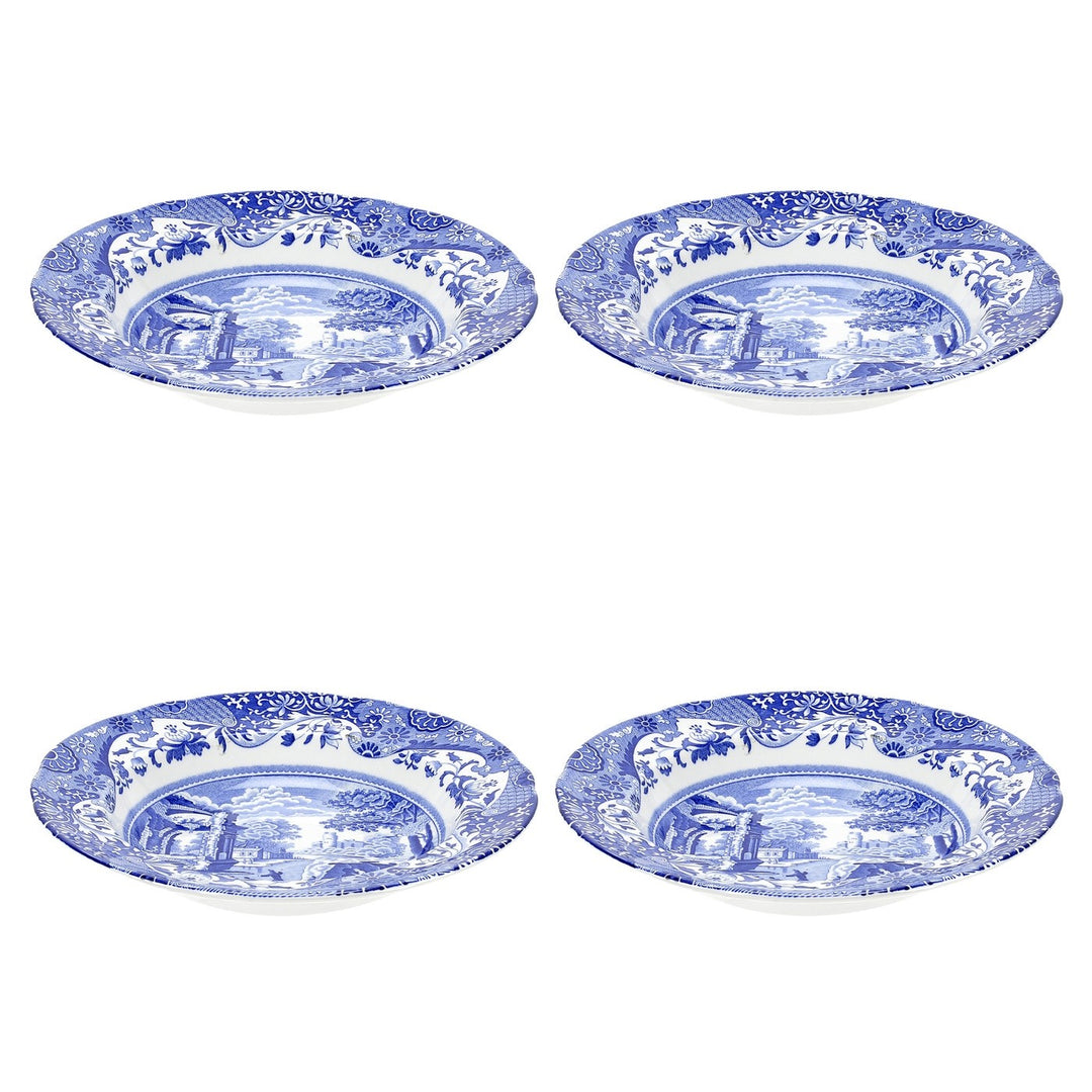 Blue Italian Soup Plate