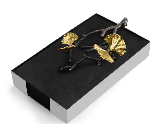 Butterfly Ginkgo Guest Towel Holder
